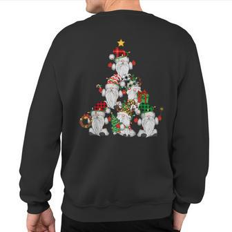Gnome Christmas Tree Gnomies Matching Family Pajamas Xmas Sweatshirt Back Print | Mazezy