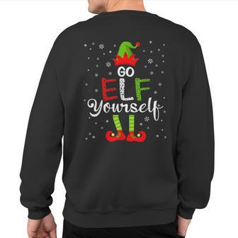 Go Elf Yourself Christmas Elf Matching Family Group Pajama Sweatshirt Back Print - Thegiftio UK