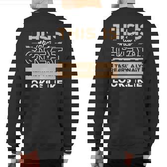 This Is What A Great Treasury Analyst Looks Like Sweatshirt Back Print | Mazezy