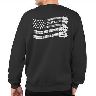 Guitar Lover Guitarist Guitar Player Music Lover Guitar Sweatshirt Back Print - Thegiftio UK