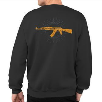 Gunsmith T Love Guns Gun Lover Gunsmithing Sweatshirt Back Print - Monsterry AU