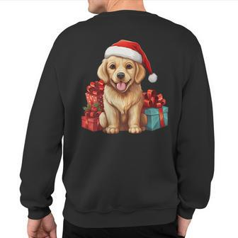 Hamiltonstovare Christmas Cute Dog Puppy Lovers Sweatshirt Back Print | Mazezy