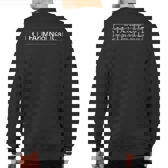 Harmonica Periodic Table Of Elements Sweatshirt Back Print | Mazezy