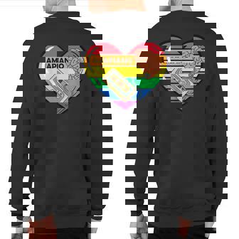 My Heart Beats For Amapiano Sweatshirt Back Print | Mazezy