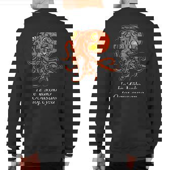 Hee Makoko Octopus Cyanea Sweatshirt Back Print | Mazezy