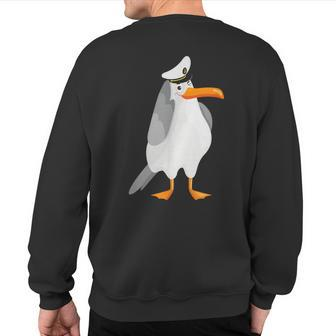 Herring Gull Birdlover Sea Gull Bird Seagull Bird Lover Sweatshirt Back Print | Mazezy