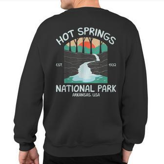 Hot Springs Us National Park Arkansas Sweatshirt Back Print | Mazezy