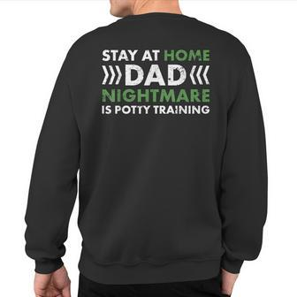 House Husband Domestic Engineer Stay At Home Father's Day Sweatshirt Back Print | Mazezy