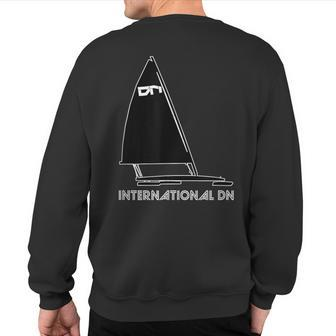 Ice Yachting And Ice Boat Graphic Sweatshirt Back Print | Mazezy