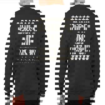 Because I'm Adin That's Why Name Sweatshirt Back Print | Mazezy