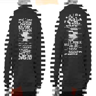 I'm A Full-Stack Developer Not A Magician Sweatshirt Back Print | Mazezy