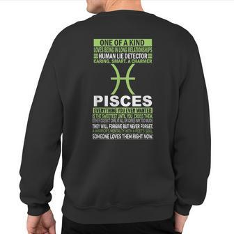 I'm A Pisces T And True Birthday Sweatshirt Back Print | Mazezy
