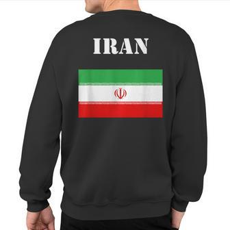 Iran Persia Flag Iranian Persian Pride Sweatshirt Back Print | Mazezy