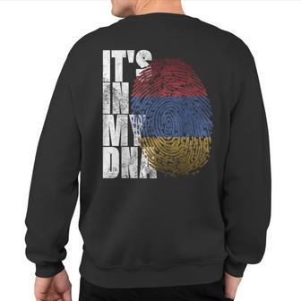 It's In My Dna Armenian Sign Proud Pride Armenia Flag Sweatshirt Back Print | Mazezy UK