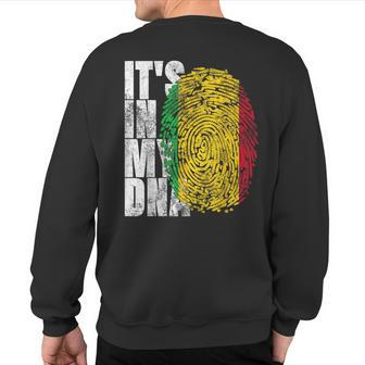 It's In My Dna Malian African-American Cool Mali Flag Sweatshirt Back Print | Mazezy