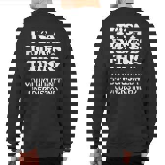 Its A Hodges Thing You Wouldnt Understand Family Reunion Sweatshirt Back Print | Seseable CA