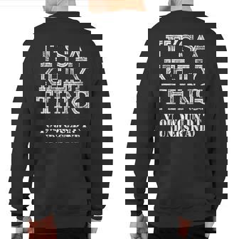 Its A Kelly Thing You Wouldnt Understand Matching Family Sweatshirt Back Print | Seseable CA
