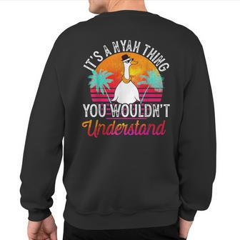 It's A Nyah Thing You Wouldn't Understand Nyah Name Sweatshirt Back Print - Seseable