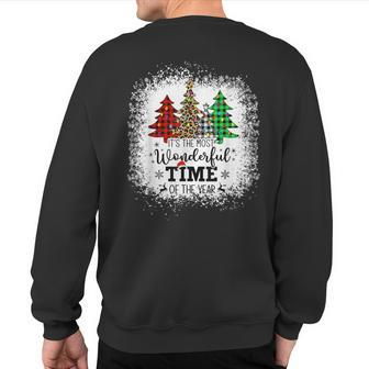 It's The Most Wonderful Time Of The Year Christmas Trees Sweatshirt Back Print - Monsterry