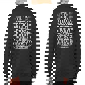 Its A Wrestling Thing You Wouldnt Understand Sweatshirt Back Print - Seseable
