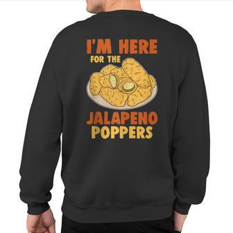 Jalapeno Poppers Appetizer Snack Sweatshirt Back Print | Mazezy