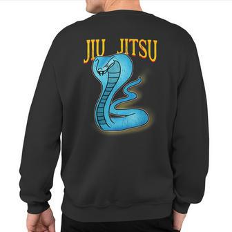 Jiu Jitsu Bjj Fierce Snake Sweatshirt Back Print | Mazezy