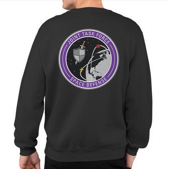 Joint Task Force Space Defense Usspacecom Shield Sweatshirt Back Print | Mazezy