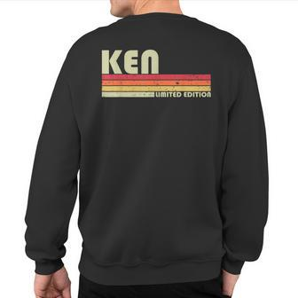 Ken Name Personalized Retro Vintage Birthday Sweatshirt Back Print - Seseable