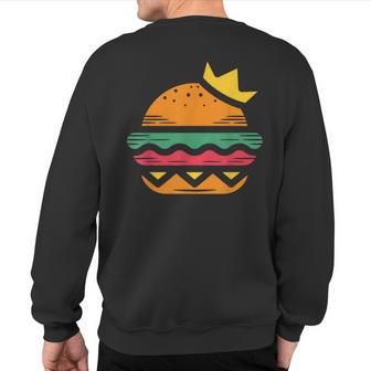 King Of Burgers Sweatshirt Back Print - Thegiftio UK
