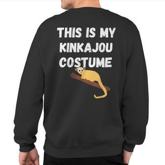 This Is My Kinkajou Costume Wildlife Animals Pet Sweatshirt Back Print | Mazezy