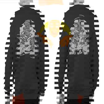 Learn From Khaby Sweatshirt Back Print | Mazezy