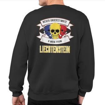 Liechtenstein Never Underestimate Sweatshirt Back Print - Thegiftio UK