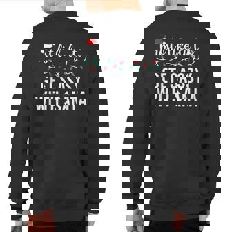 Most Likely To Christmas Matching Family Pajamas Sweatshirt Back Print | Mazezy