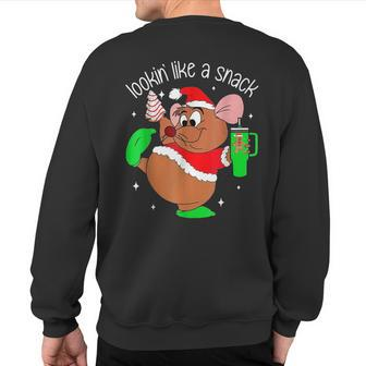 Out Here Looking Like A Snack Mouse Christmas Sweatshirt Back Print - Seseable