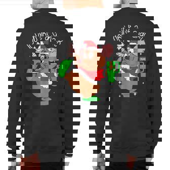 Out Here Looking Like A Snack Mouse Christmas Sweatshirt Back Print | Seseable UK