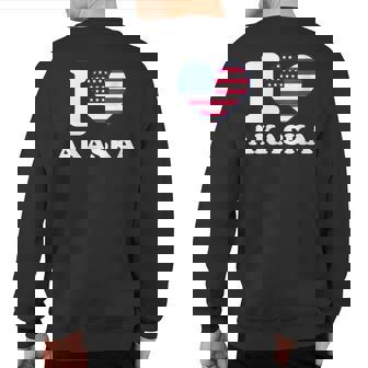I Love Akaska I Heart Akaska Sweatshirt Back Print | Mazezy