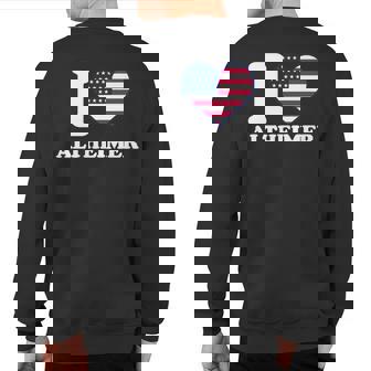 I Love Altheimer I Heart Altheimer Sweatshirt Back Print | Mazezy