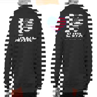 I Love Anahuac I Heart Anahuac Sweatshirt Back Print | Mazezy