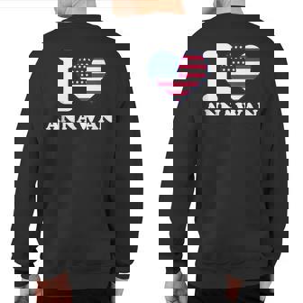 I Love Annawan I Heart Annawan Sweatshirt Back Print | Mazezy