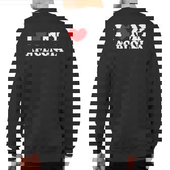 I Love My Apolonia I Heart My Apolonia Sweatshirt Back Print | Mazezy