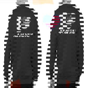 I Love Attapulgus I Heart Attapulgus Sweatshirt Back Print | Mazezy
