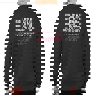 I Love Crumhorn Musical Instrument Music Musical Sweatshirt Back Print | Mazezy