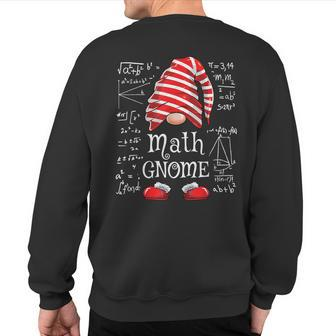 Math Gnome Family Matching Group Christmas Party Sweatshirt Back Print - Monsterry