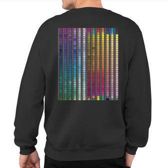 Merch Colors Reference Guide Chart Dtg Pod Dark Colors Sweatshirt Back Print | Mazezy
