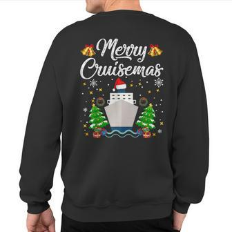 Merry Cruisemas Family Christmas 2019 On Cruise Sweatshirt Back Print - Monsterry DE