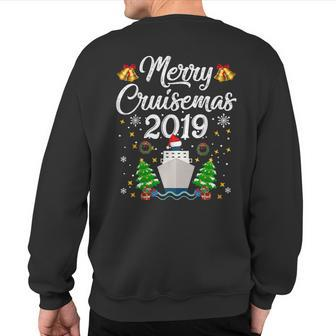 Merry Cruisemas Family Cruise Christmas 2019 Sweatshirt Back Print - Monsterry DE