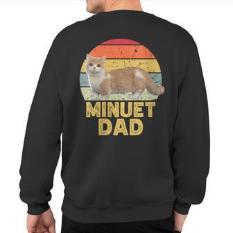 Minuet Napoleon Cat Dad Retro For Cats Lover Sweatshirt Back Print | Mazezy DE