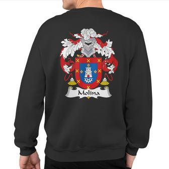 Molina Coat Of Arms Family Crest Sweatshirt Back Print | Mazezy
