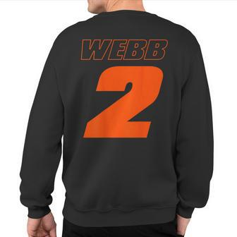 Motocross And Supercross Number 2 Cooper 2 Webb Sweatshirt Back Print | Mazezy