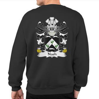 Nash Coat Of Arms Family Crest Sweatshirt Back Print | Mazezy